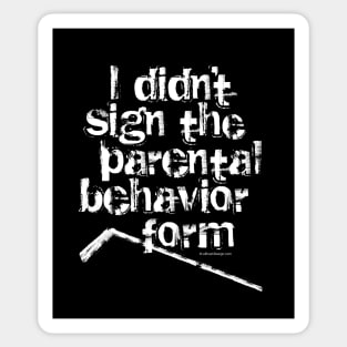 Parental Behavior Form (Hockey) Sticker